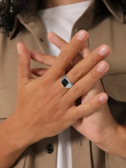 KUZZOI Schmuck<Herren Ring silber uni