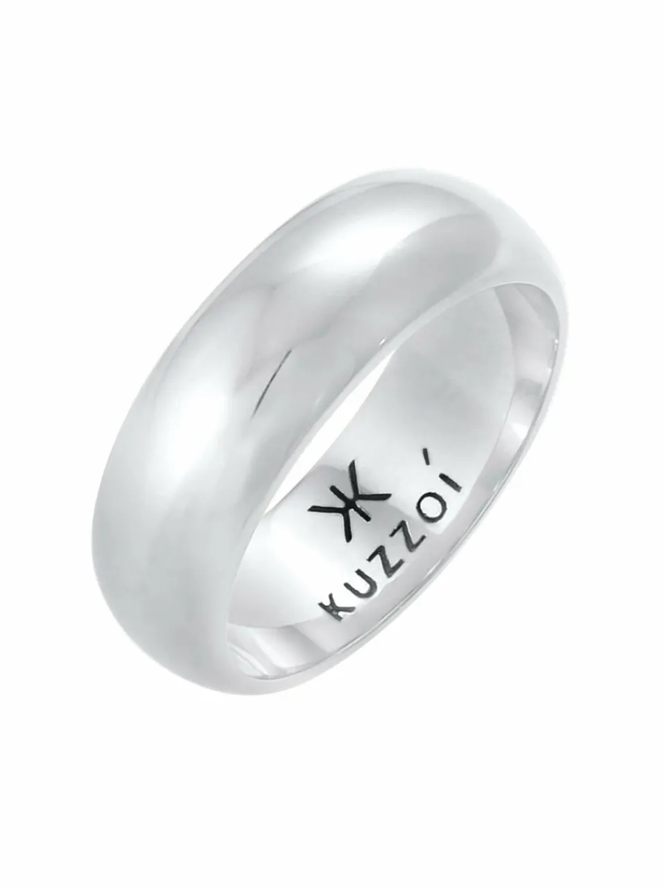 KUZZOI Schmuck<Herren Ring silber uni