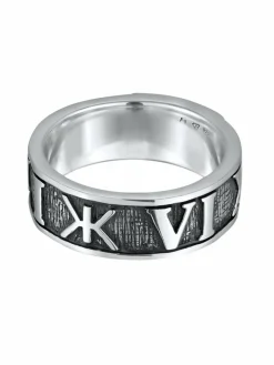 KUZZOI Schmuck<Herren Ring silber uni