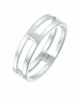 KUZZOI Schmuck<Herren Ring silber uni