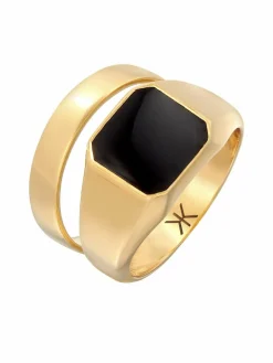 KUZZOI Schmuck<Herren Ring gold uni