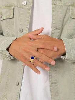 KUZZOI Schmuck<Herren Ring gold uni