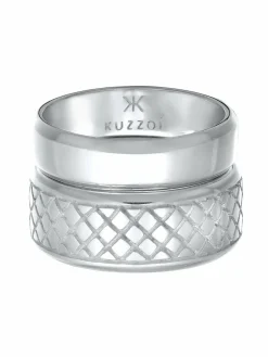 KUZZOI Schmuck<Herren Ring silber uni