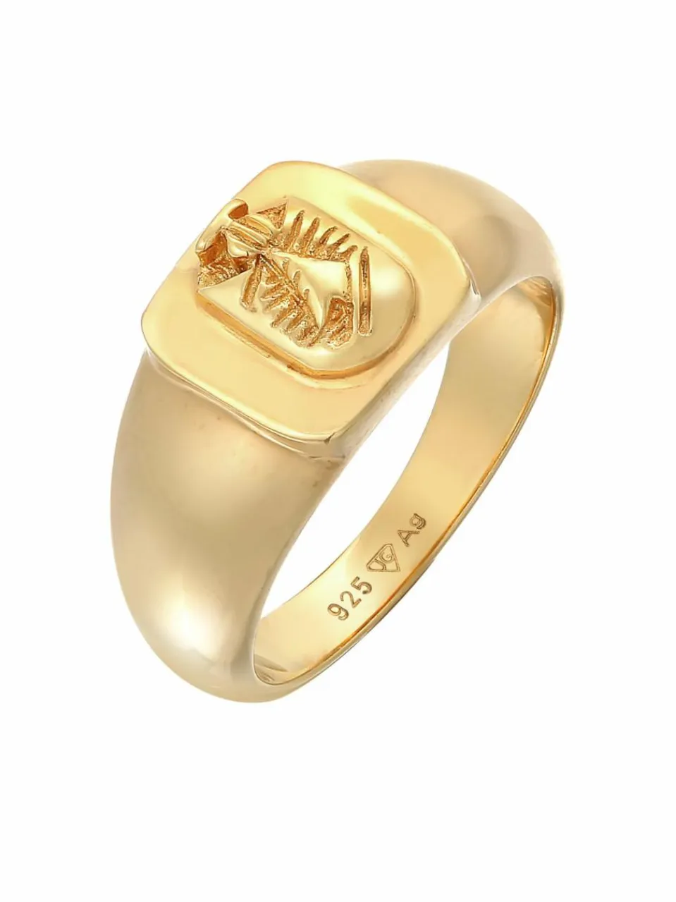 KUZZOI Schmuck<Herren Ring gold uni