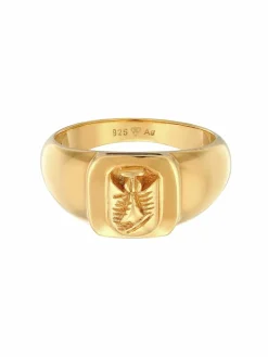 KUZZOI Schmuck<Herren Ring gold uni