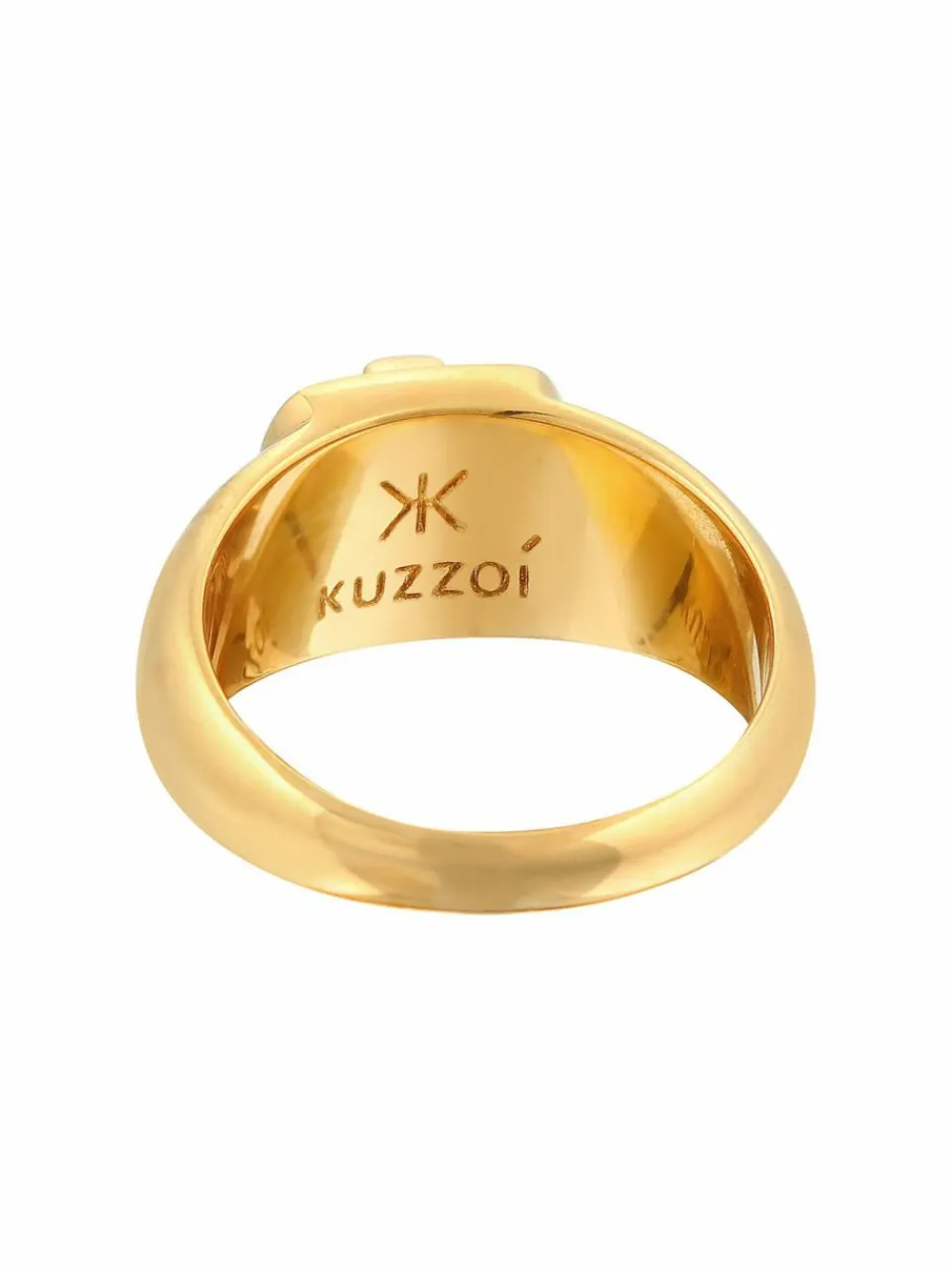 KUZZOI Schmuck<Herren Ring gold uni