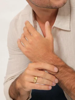 KUZZOI Schmuck<Herren Ring gold uni