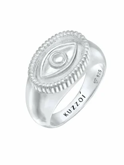 KUZZOI Schmuck<Herren Ring silber uni