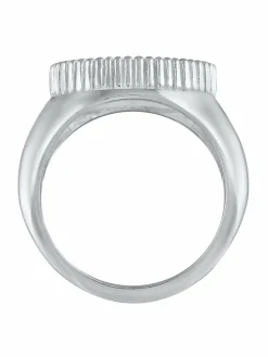 KUZZOI Schmuck<Herren Ring silber uni