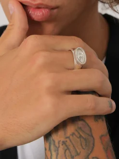 KUZZOI Schmuck<Herren Ring silber uni