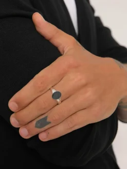 KUZZOI Schmuck<Herren Ring schwarz uni