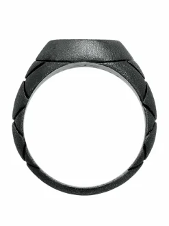 KUZZOI Schmuck<Herren Ring schwarz uni