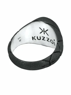 KUZZOI Schmuck<Herren Ring schwarz uni