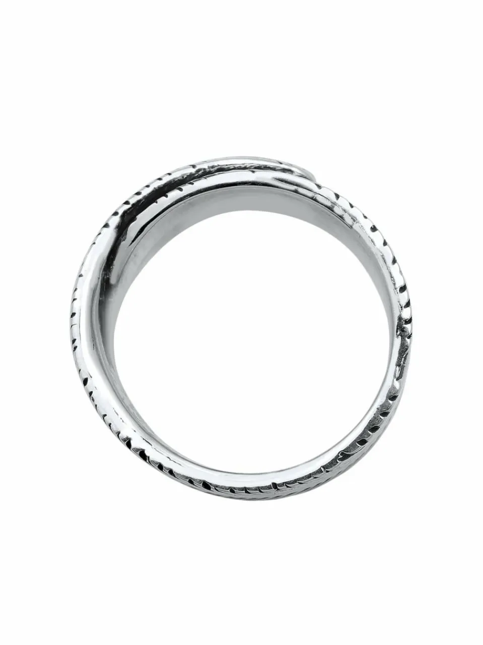 KUZZOI Schmuck<Herren Ring schwarz uni