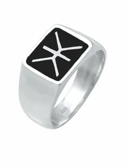 KUZZOI Schmuck<Herren Ring silber uni