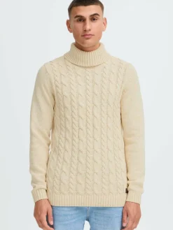 Solid Pullover & Strickjacken<Herren Rollkragenpullover - SDRINO beige meliert