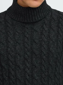 Solid Pullover & Strickjacken<Herren Rollkragenpullover - SDRINO grau meliert