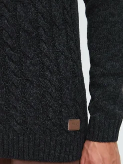 Solid Pullover & Strickjacken<Herren Rollkragenpullover - SDRINO grau meliert