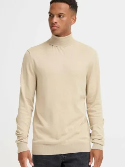 BLEND Pullover & Strickjacken<Herren Rollkragenpullover - BHDAN beige meliert