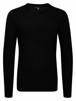 BLEND Pullover & Strickjacken<Herren Rundhalspullover - BHTafari schwarz gemustert