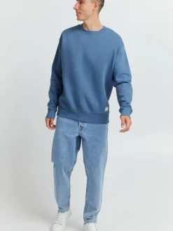 Solid Sweatshirts & Sweatjacken<Herren Rundhalspullover - SDLenz blau uni