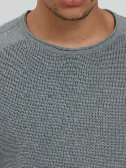 Solid Pullover & Strickjacken<Herren Rundhalspullover - SDTash grau uni