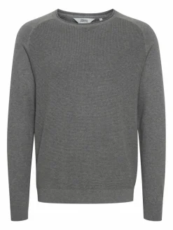 Solid Pullover & Strickjacken<Herren Rundhalspullover - SDTash grau uni