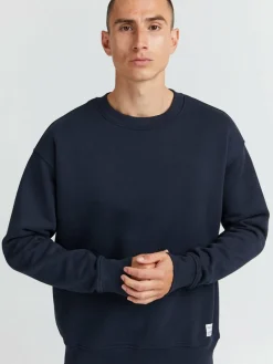 Solid Sweatshirts & Sweatjacken<Herren Rundhalspullover - SDLenz blau uni