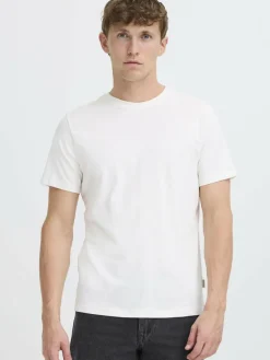 BLEND Shirts<Herren Rundhalsshirt - BHEbal 2 PACK weiß uni