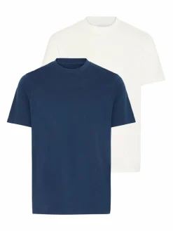 BLEND Shirts<Herren Rundhalsshirt - BHIVO 2 pack blau uni