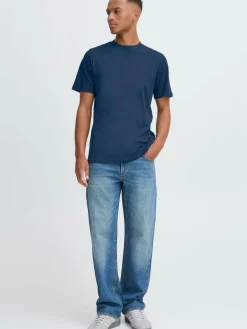 BLEND Shirts<Herren Rundhalsshirt - BHIVO 2 pack blau uni