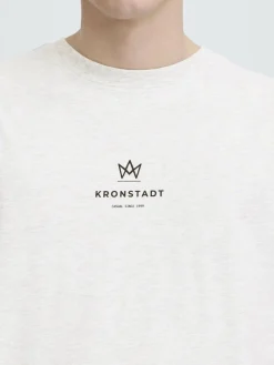 Kronstadt Shirts<Herren Rundhalsshirt - KSMccarto grau uni