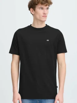 Kronstadt Shirts<Herren Rundhalsshirt - KSMccarty schwarz uni