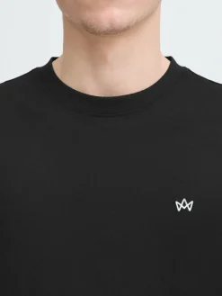 Kronstadt Shirts<Herren Rundhalsshirt - KSMccarty schwarz uni