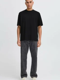 Solid Shirts<Herren Rundhalsshirt - SDJULIAN schwarz uni