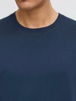 Solid Shirts<Herren Rundhalsshirt - SDJUAN blau uni