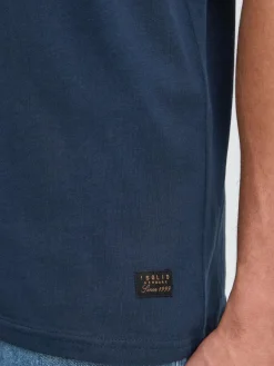 Solid Shirts<Herren Rundhalsshirt - SDJUAN blau uni