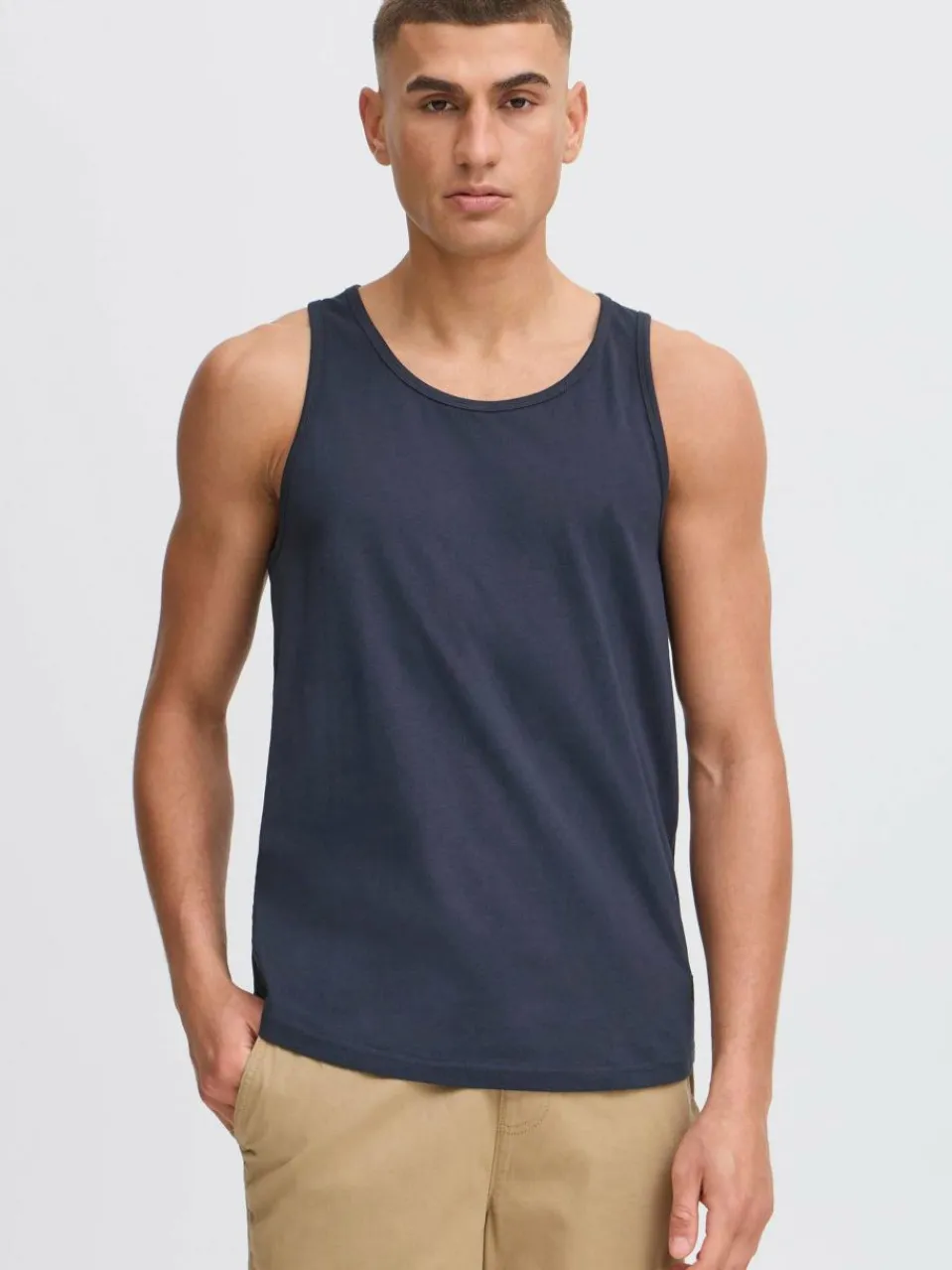 Solid Shirts<Herren Rundhalsshirt - SDJULISTO blau uni