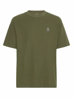 Solid Shirts<Herren Rundhalsshirt - SDRAUL grün strukturiert