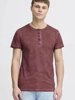 Solid Shirts<Herren Rundhalsshirt - SDTihn rot gemustert