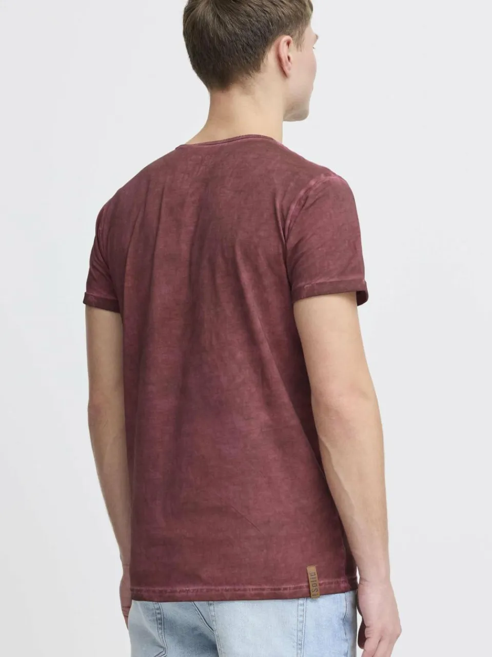 Solid Shirts<Herren Rundhalsshirt - SDTihn rot gemustert