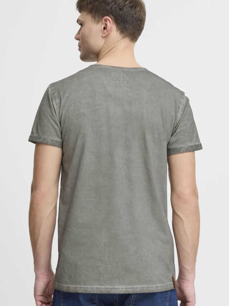 Solid Shirts<Herren Rundhalsshirt - SDTihn grau gemustert