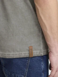 Solid Shirts<Herren Rundhalsshirt - SDTihn grau gemustert