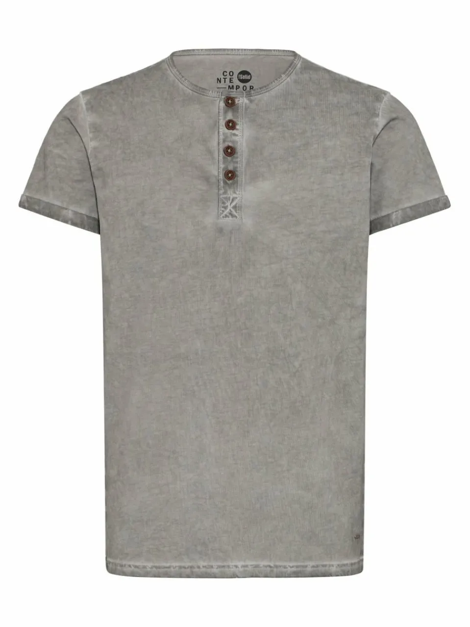 Solid Shirts<Herren Rundhalsshirt - SDTihn grau gemustert