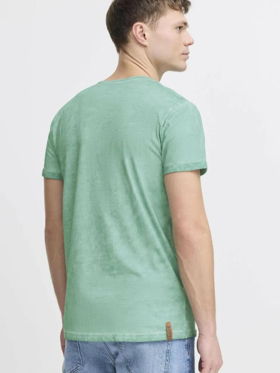 Herren Solid Shirts>Herren Rundhalsshirt - SDTihn