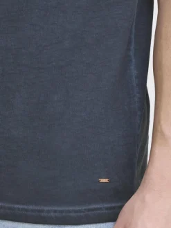 Solid Shirts<Herren Rundhalsshirt - SDTihn blau gemustert