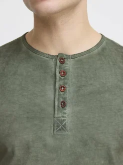 Solid Shirts<Herren Rundhalsshirt - SDTihn grün gemustert