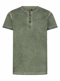 Solid Shirts<Herren Rundhalsshirt - SDTihn grün gemustert