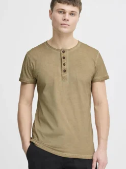 Herren Solid Shirts>Herren Rundhalsshirt - SDTihn