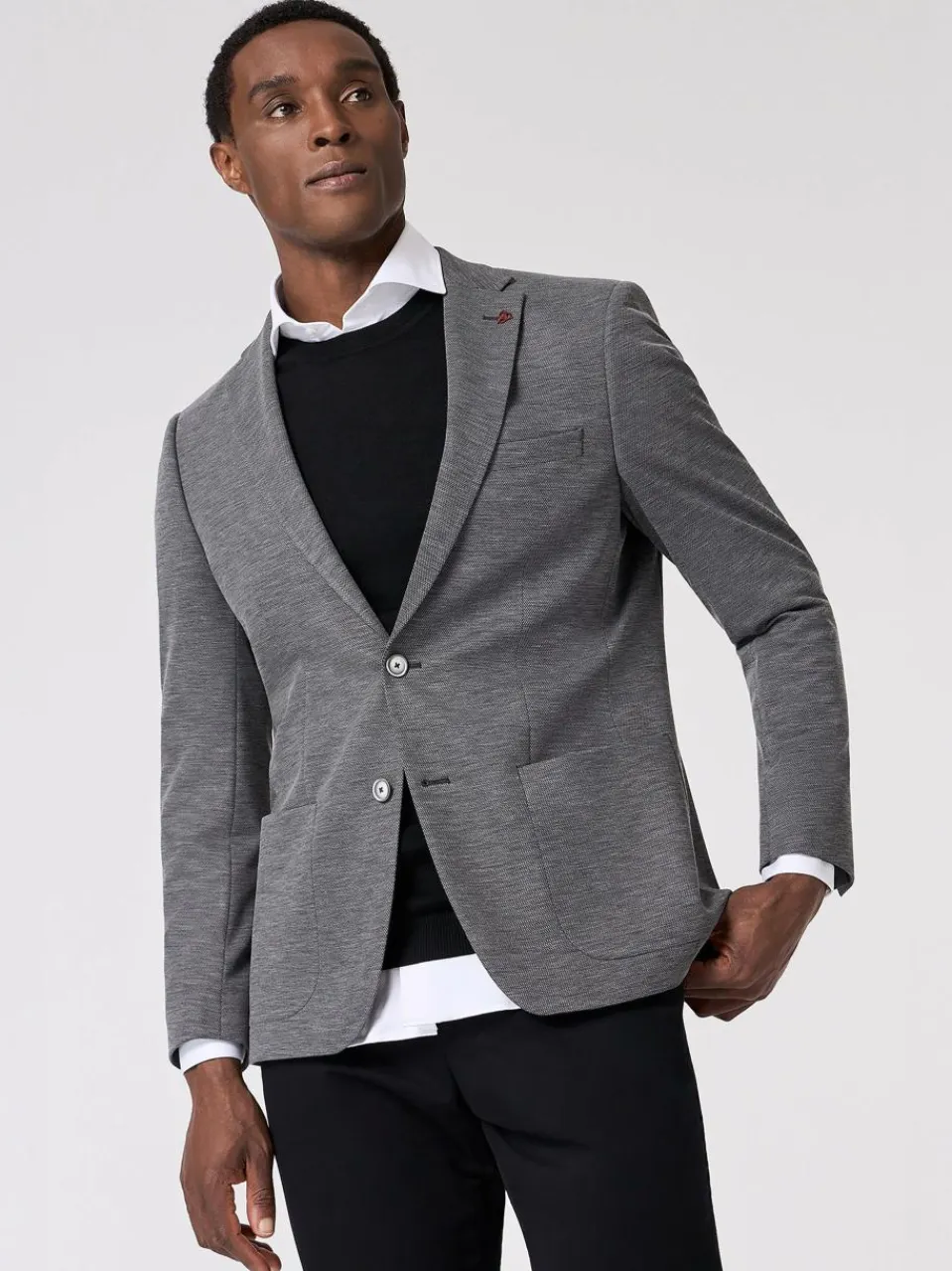 Roy Robson Sakkos<Herren Sakko grau meliert